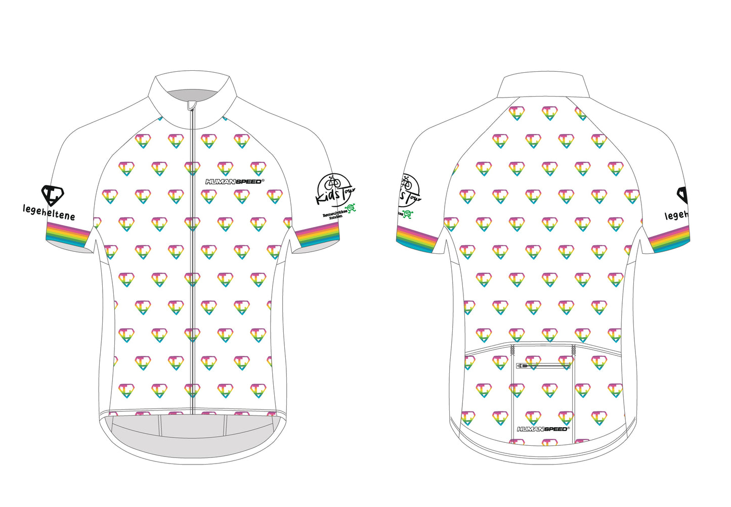 Legeheltene Kids Tour Cykeltrøje (voksen)